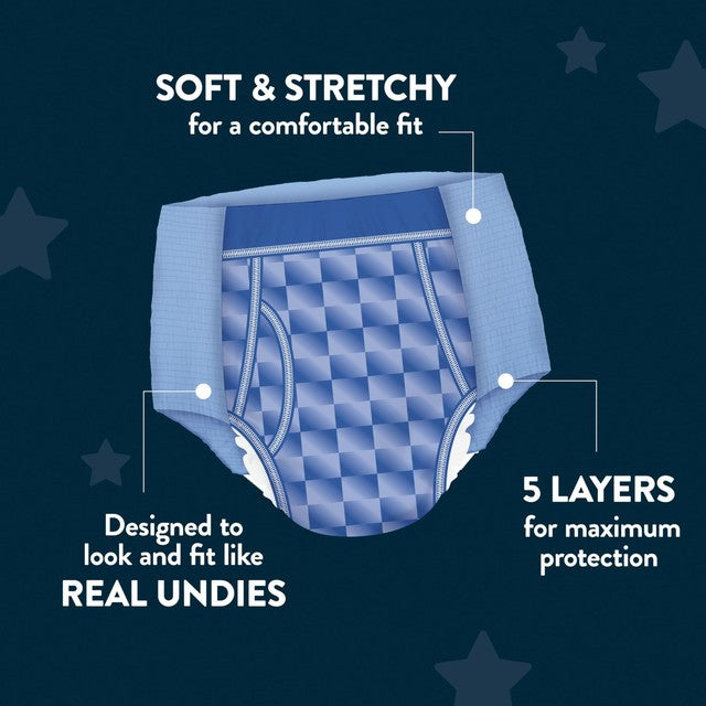 Huggies DryNites Boys Pyjama Pants 8-15 Yrs (27-57kg), UK version