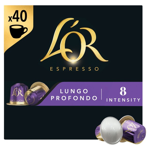 L'OR Lungo Profondo coffee pods pack of 40, UK version