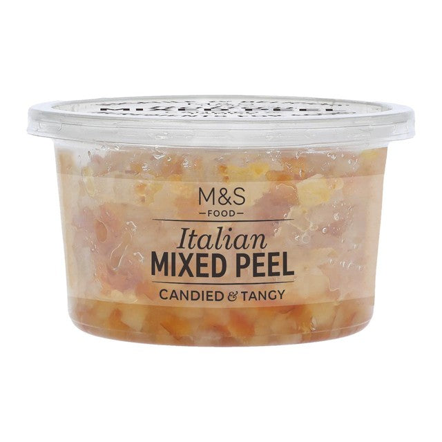 M&S Italian mixed peel 200g, imported from the UK