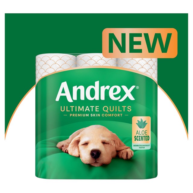 Andrex Ultimate Quilts with Aloe Vera toilet rolls 9 rolls - British product