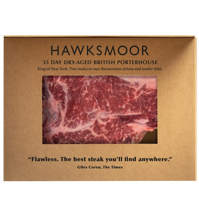 Hawksmoor 35 Day Aged British Porterhouse Steak 1kg, UK version