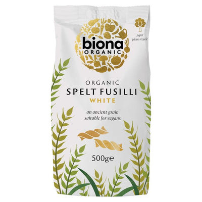 Organic Spelt Fusilli White Pasta 500g