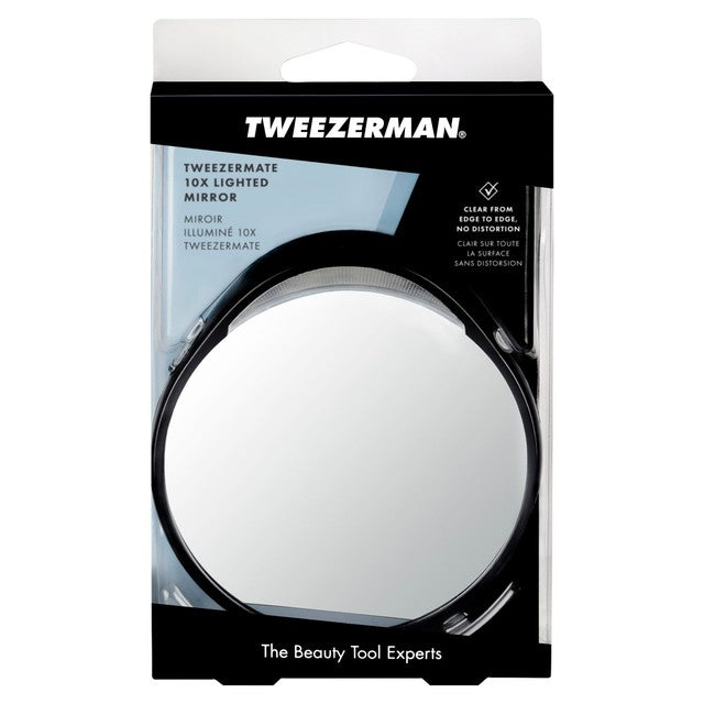Tweezerman light up 10x magnifying mirror (British brand)
