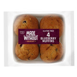 M&S blueberry muffins 4 pack, imported from the UK