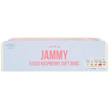 M&S Iced Raspberry Soft Buns 5 per pack, imported from the UK
