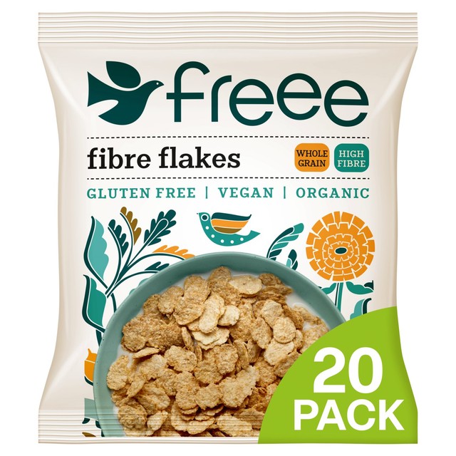 Freee gluten free organic fibre flakes 20 sachet pack - British product