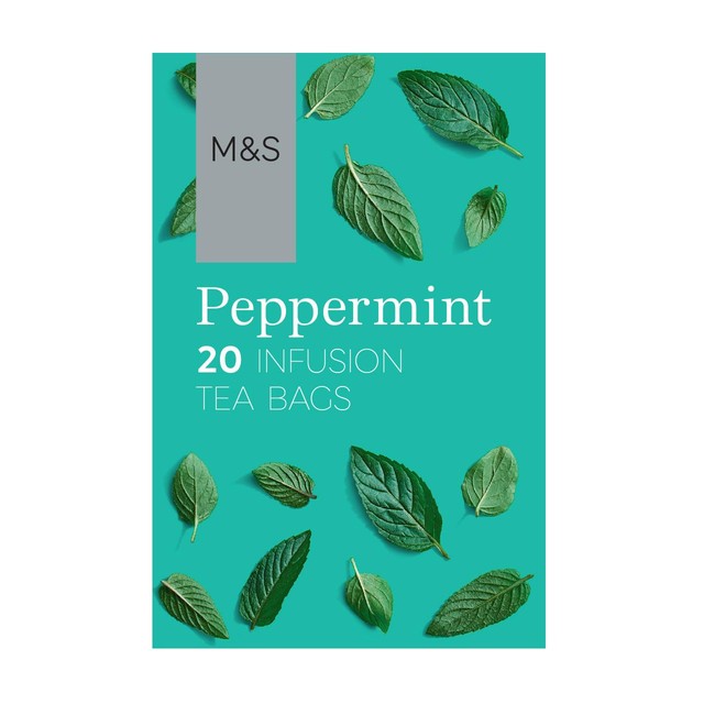 M&S peppermint teabags 20 teabags, imported from the UK