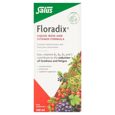 Floradix Liquid Iron & Vitamin Formula Food Supplement 250ml