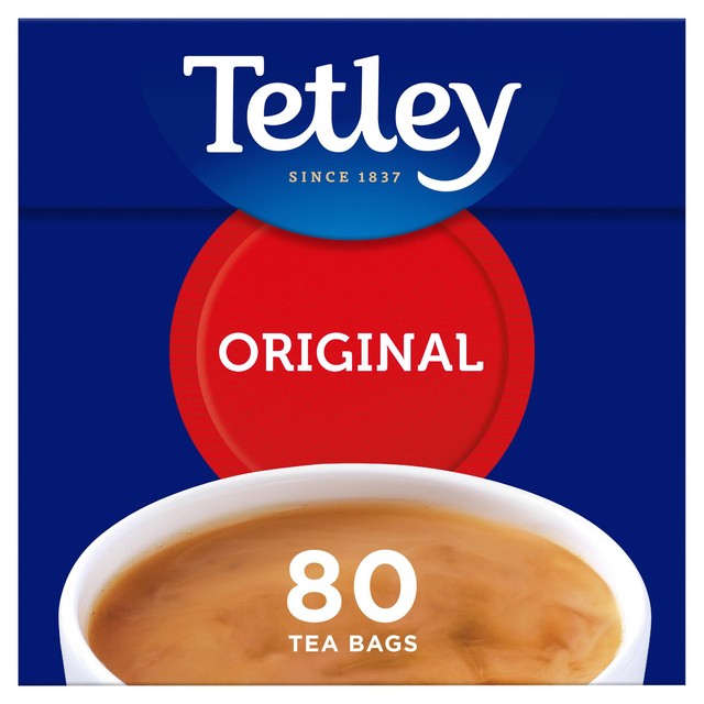 Tetley Black Tea Bags 80 Bags (British brand)