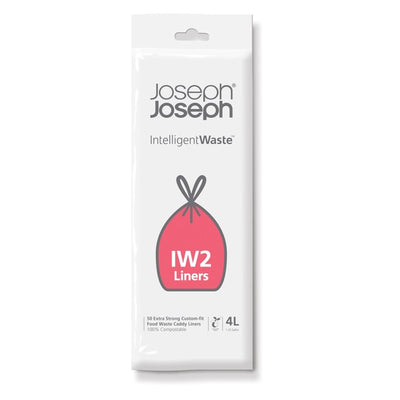 Joseph Joseph Biodegradable Food Waste Caddy Liners 4 Litre 50 Pack