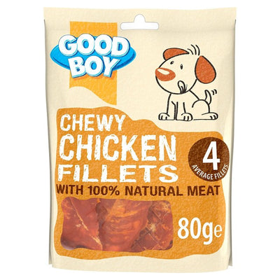 Good Boy Chewy Chicken Fillets Dog Treats 80g
