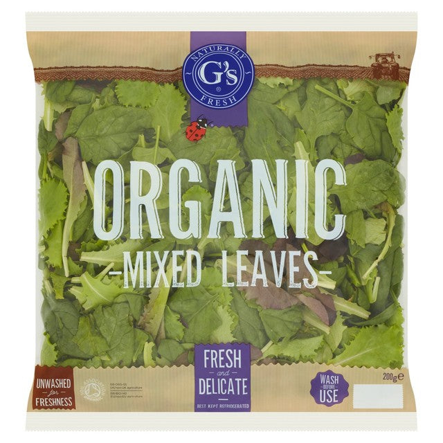 G's Organic Baby Mixed Salad Leaves 200g, UK version