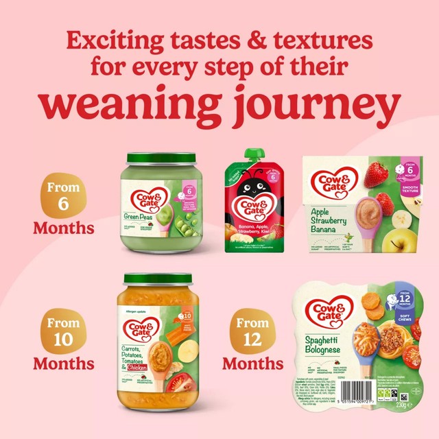 Cow & Gate spaghetti bolognese baby food 200g jar for 10+ months - British product