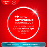 Colgate Max White Ultra Fresh Pearls toothpaste 75ml - British product