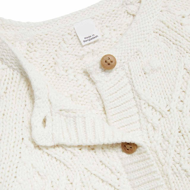 M&S collection girls cardigan cream 2-3 years, imported from the UK