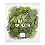 M&S baby spinach washed and ready to cook 80g, imported from the UK