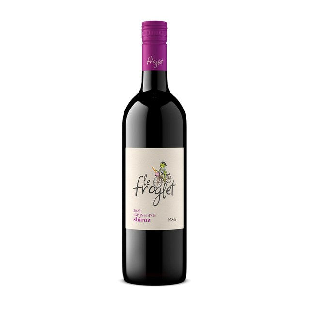 M&S Le Froglet Rouge Shiraz red wine 75cl, imported from the UK