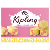 Mr Kipling Mini Battenberg Cakes 5 pack, imported from the UK
