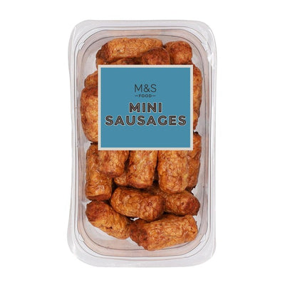 M&S Mini Cocktail Sausages British Pork Party Snack 300g
