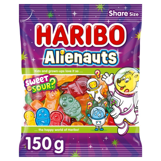 Haribo sweet and sour fruit flavour gums 150g - British product