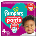 Pampers Premium Protection nappy pants Size 4 (9-15kg), imported from the UK