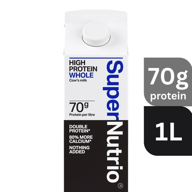 St Helens Farm SuperNutrio high protein whole cow's milk 1L (British brand)