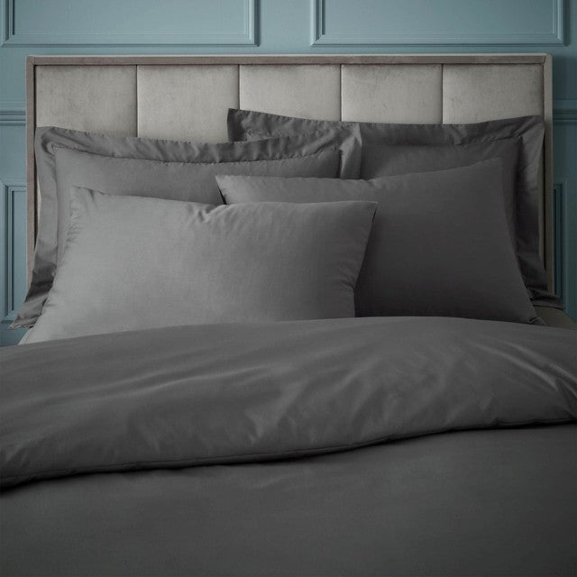 Turner Bianca king duvet set charcoal - British product