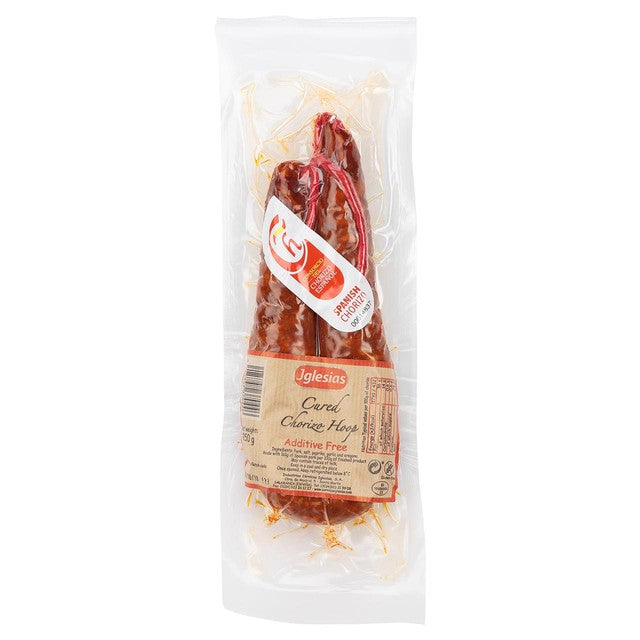 Brindisa nitrate free Iglesias chorizo ring 250g - British product