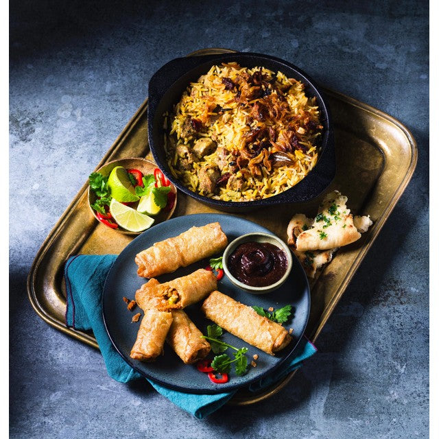 M&S pulled lamb keema rolls 200g, imported from the UK