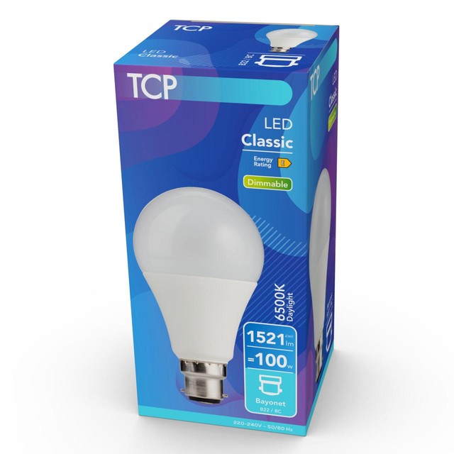 TCP dimmable daylight bayonet light bulb 100W (British brand)