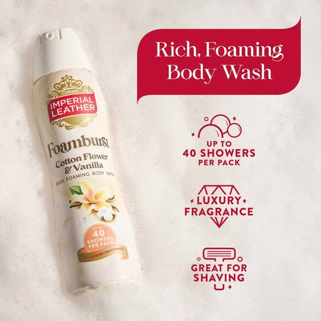 Imperial Leather body wash Cotton Flower & Vanilla 200ml, UK version