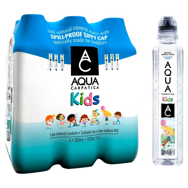 Aqua Carpatica kids still mineral water 6 x 250ml - British product