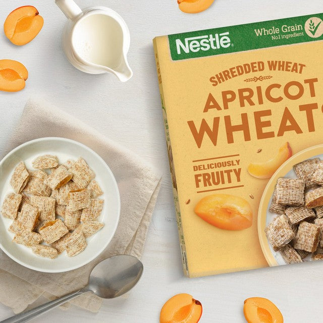 Nestle Shredded Wheat Bitesize Apricot cereal 450g (British brand)