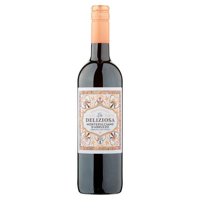 La Deliziosa red wine Montepulciano d'Abruzzo 75cl, UK version
