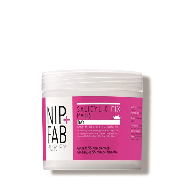 Nip+Fab Salicylic Acid Day Pads 60 pads, imported from the UK