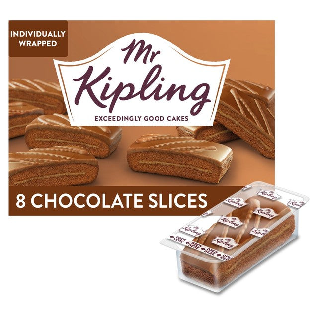 Mr Kipling chocolate slices, imported from the UK