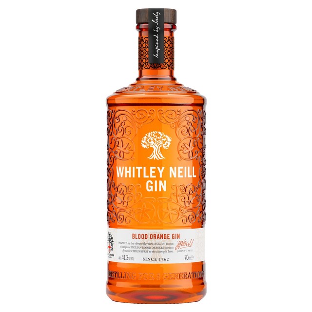 Whitley Neill Blood Orange Gin 70cl (British brand)