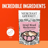 Merchant Gourmet dried mixed mushrooms 30g, imported from the UK