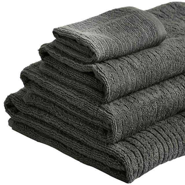 M&S Cotton Quick Dry Towel Charcoal, imported from the UK