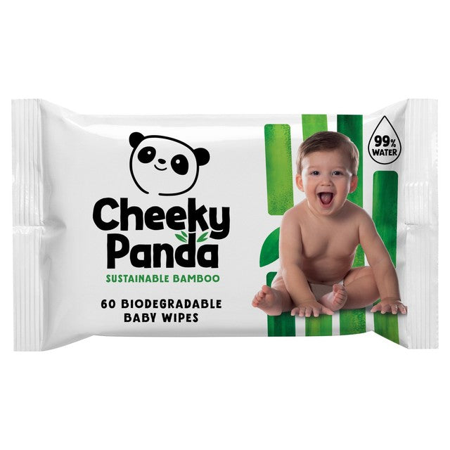 The Cheeky Panda unscented baby wipes 60 wipes (British brand)