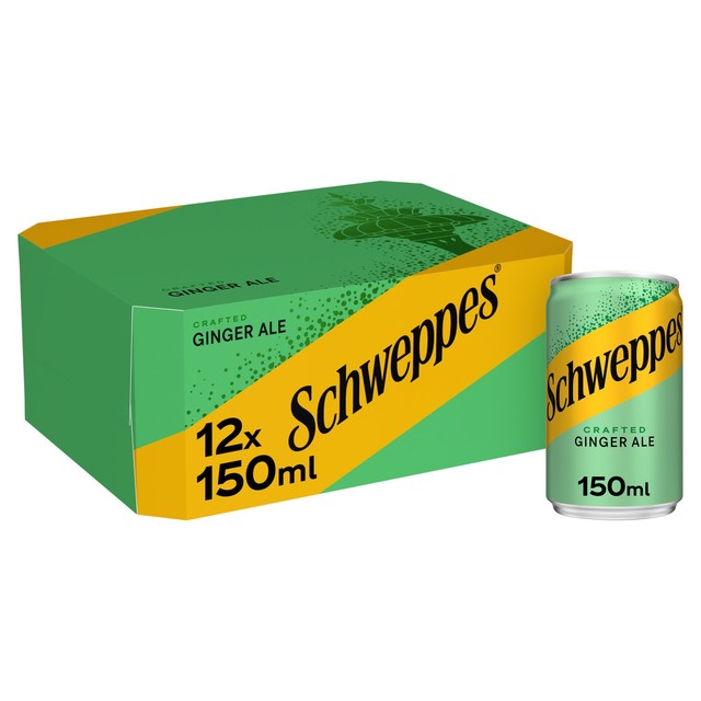 Schweppes Canada Dry Ginger Ale 12 x 150ml (British brand)