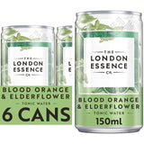 London Essence blood orange elderflower tonic water cans 6x150ml, UK version
