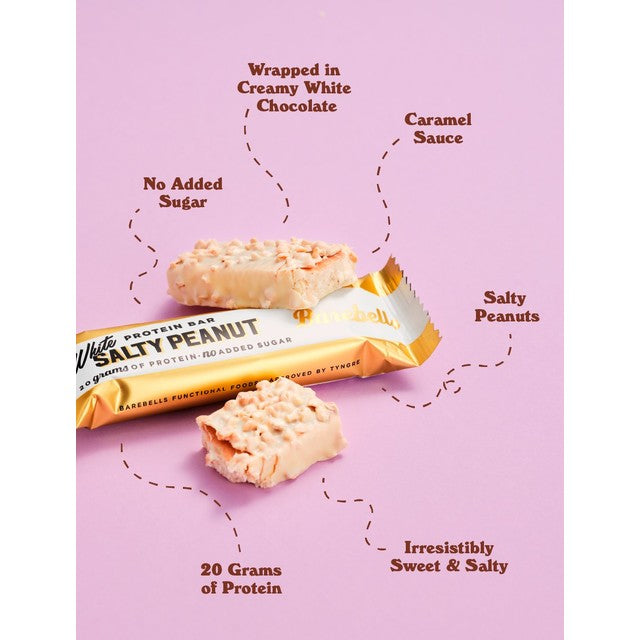 Barebells protein bar white chocolate salty peanut 55g - British product