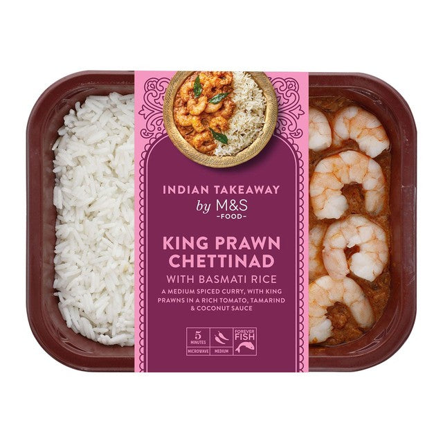 M&S King Prawn Chettinad Curry ready meal 400g, UK version