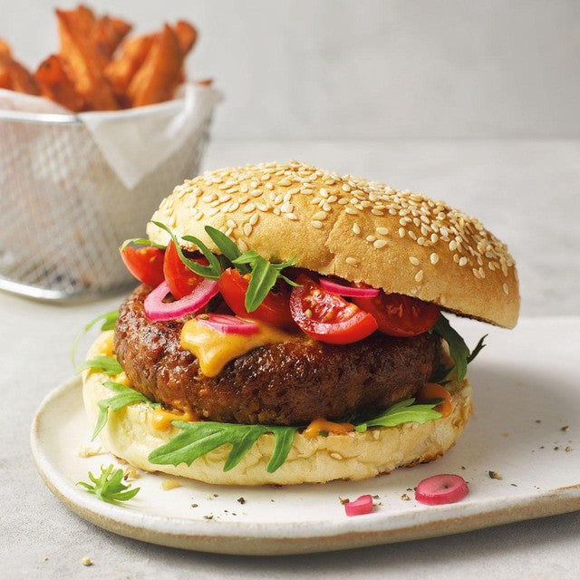 M&S mushroom steak burgers 230g, imported from the UK