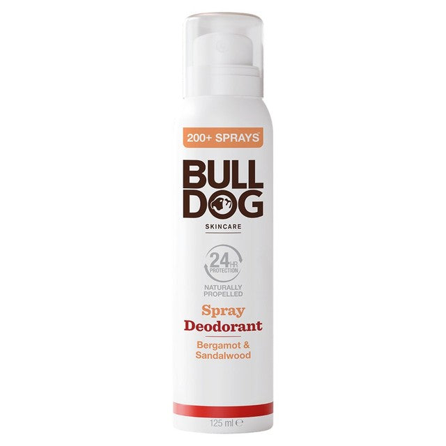 Bulldog Bergamot & Sandalwood deodorant spray - British product
