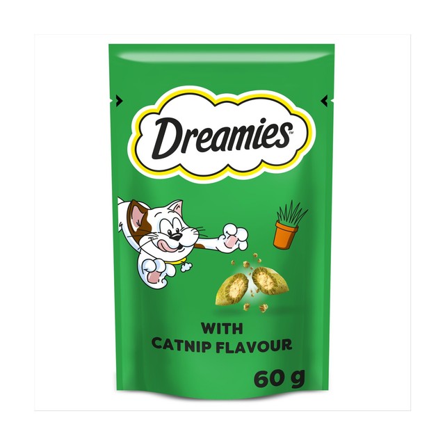 Dreamies cat treats with catnip 60g - British product