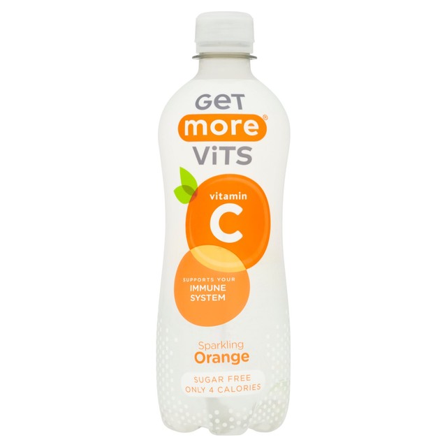 Get More Vits Orange Sparkling Vitamin C Water 500ml - British product