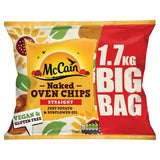 McCain straight cut frozen oven chips 1.7kg, imported from the UK