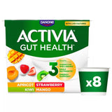 Activia mango strawberry kiwi apricot yogurt multipack 8 x 115g - British product